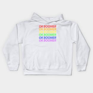 Ok Boomer Rainbow Kids Hoodie